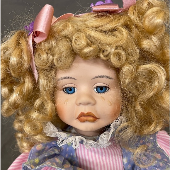 Vintage Porcelain Crying Boo Boo Teary Eyed Doll - Picture 7 of 12